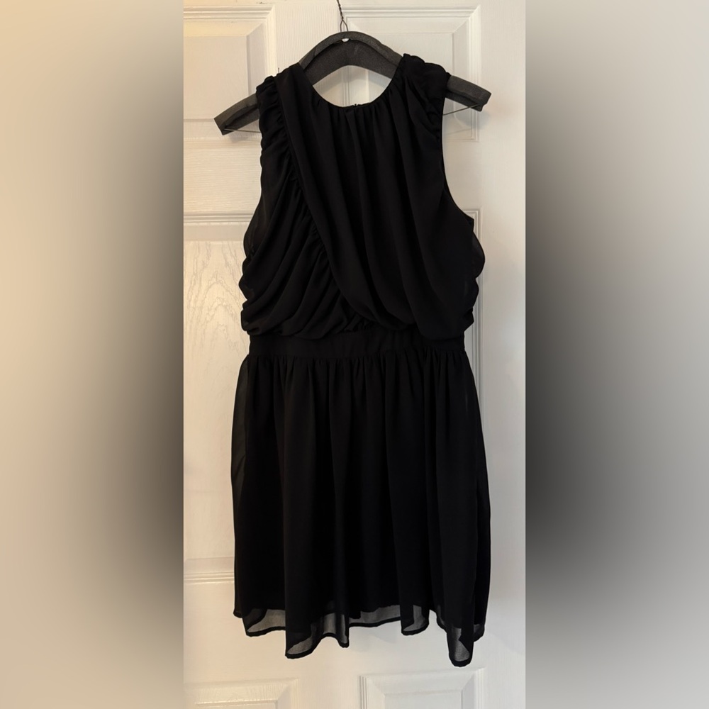 Boohoo Black Backless Dress